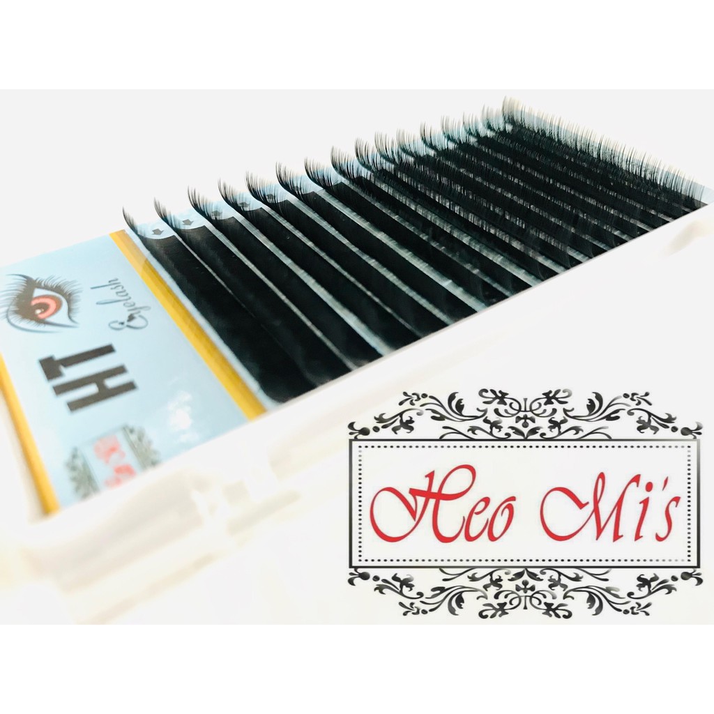Mi khay cong Tây cao cấp chất mi mềm mỏng mịn , 16 line-Độ cong O 0.07 , 0.10, 0.15