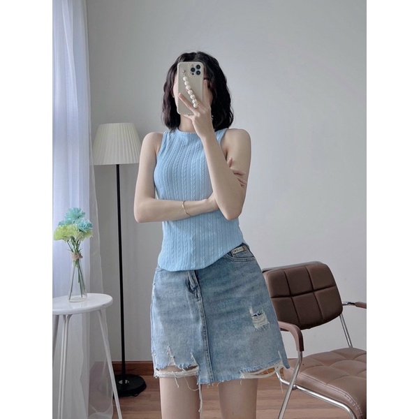 (H.N.M STORE) Áo ba lỗ from dài chất len gân hàng- chuyên sỉ hàng chuẩn shop