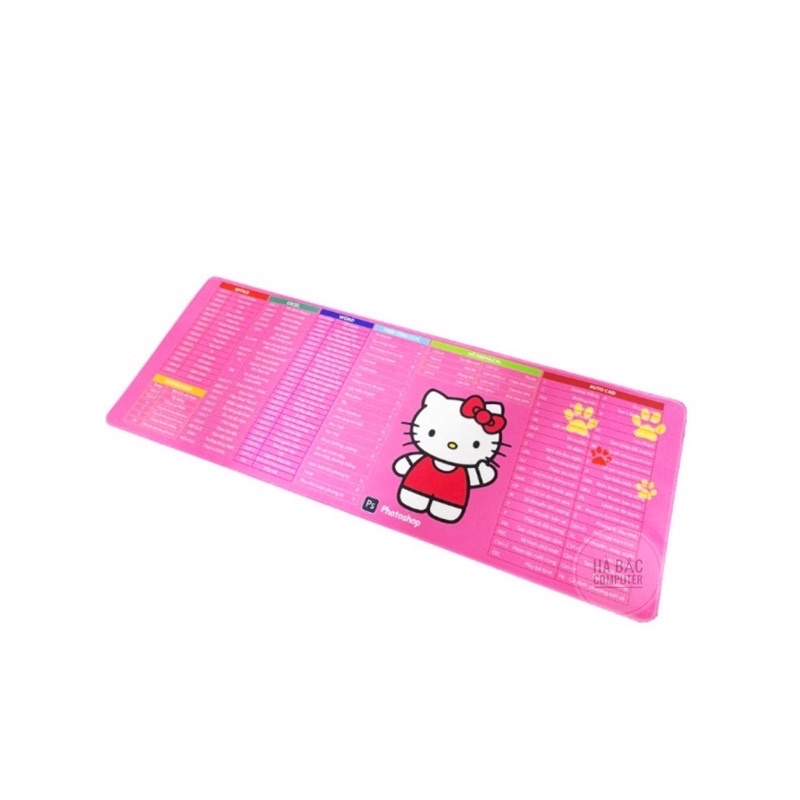 Lót Chuột Phím Tắt Văn Phòng Cỡ Lớn 30-80cm Màu Hồng Hình Hello Kitty