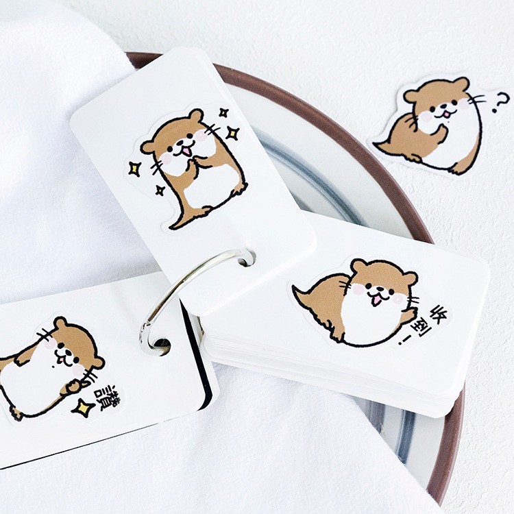 Bộ sticker/ Hình dán Kiểu Dáng Bé Hải Cẩu Đáng Yêu (45 Hình)
