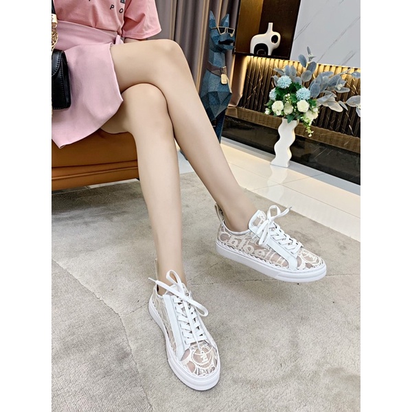 giày lưới nữ Phần trên được làm bằng ren cao cấp nhập khẩu từ Ý ➕ lót da cừu nhập khẩu! Đế ngoài cao su ban đầu chloe