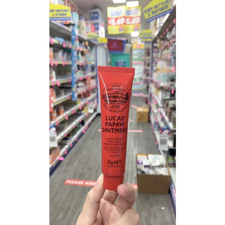 Kem Đu Đủ Đa Năng Lucas’ Papaw Ointment 25gr Dưỡng Ẩm, Khô Môi, Nứt Lẻ
