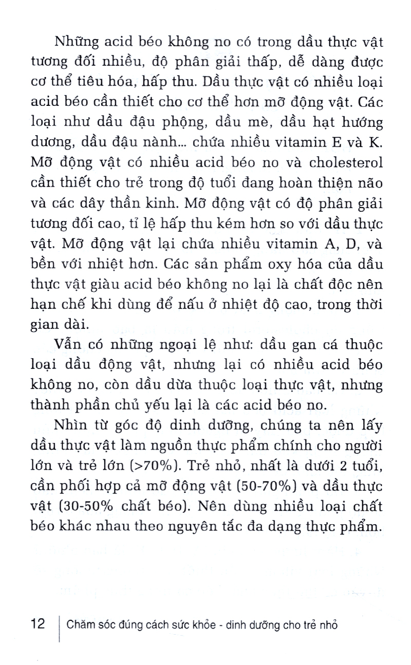 Sách - Chăm Sóc Đúng Cách Sức Khoẻ - Dinh Dưỡng Cho Trẻ Nhỏ