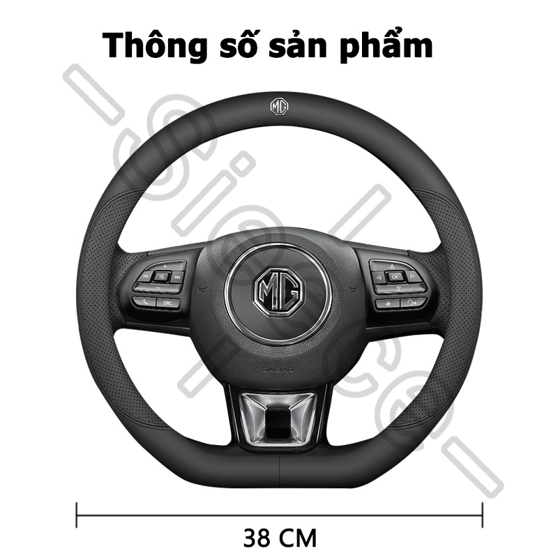 Sieece Da Sợi Nhỏ BọC Vô LăNg Ô Tô ỐP Vô LăNg Ô TôD Hình Dạng Vô LăNg Ô Tô BọC Vô LăNg Oto Trang Trí NộI ThấT Ô Tô Phụ KiệN Ô Tô Cho Mg Mg5 Ep Zs 5 Hs