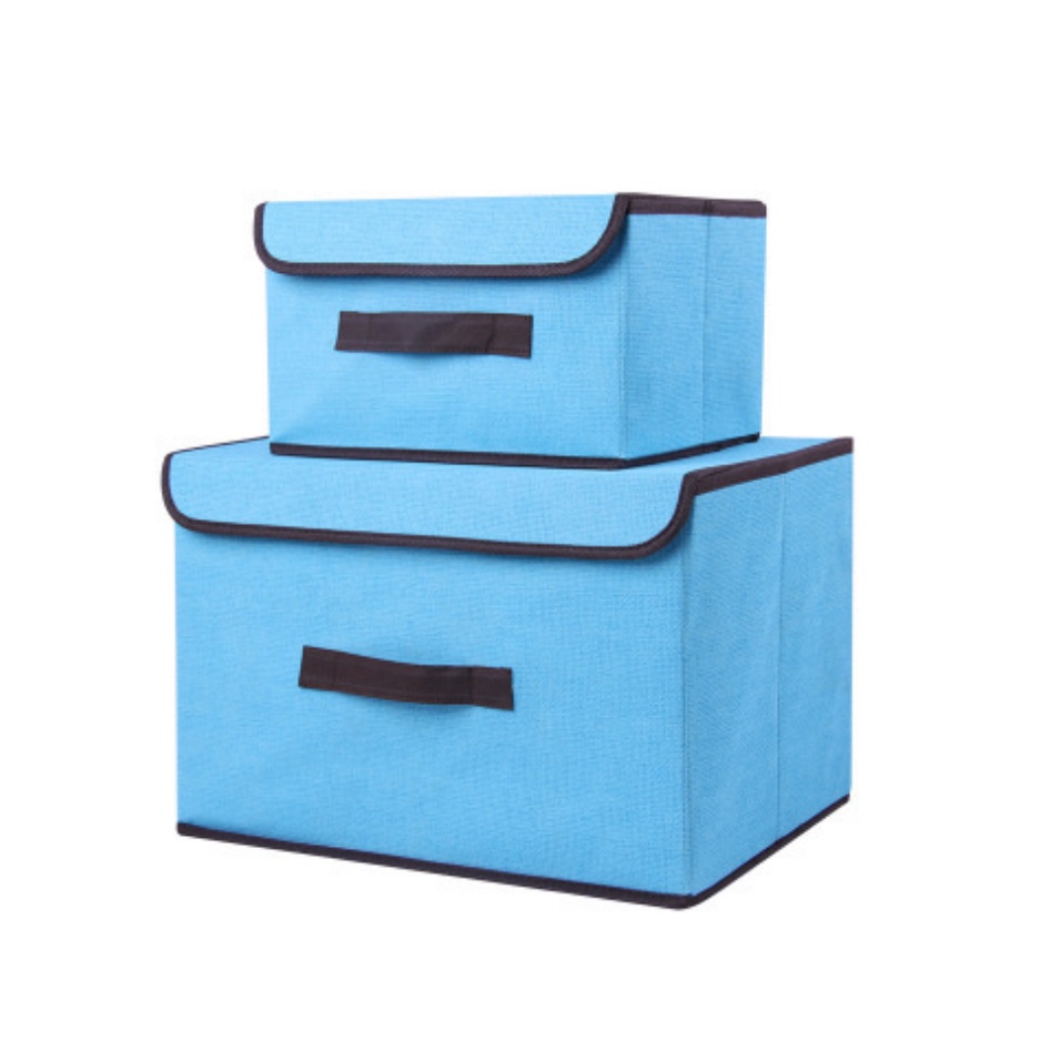 Combo 2 Hộp Vải Đựng Đồ Có Nắp Đậy SUKAHOUSE K053