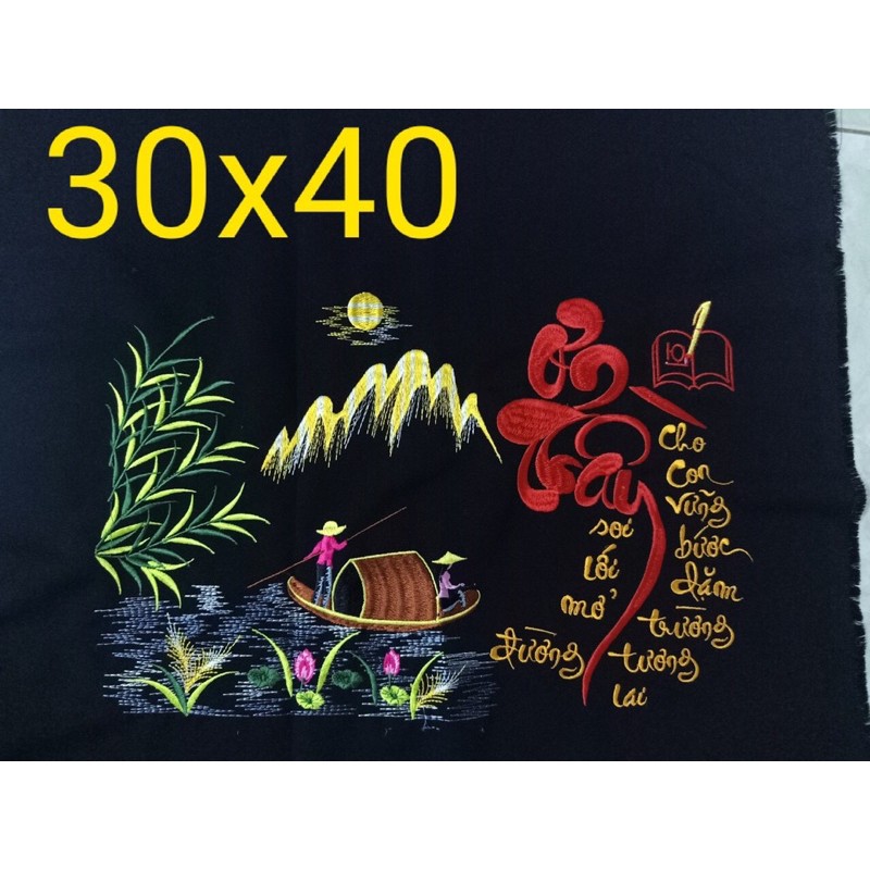Tranh thêu 20/11 ơn cô