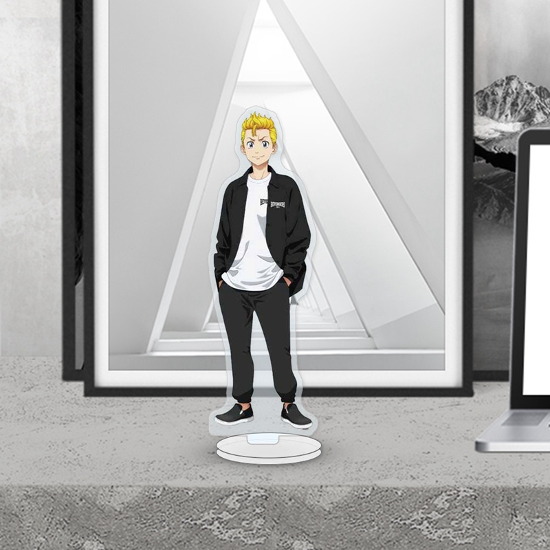 Tmdbyx Mô hình nhân vật Anime Tokyo Revengers có giá đỡ bằng acrylic để bàn trang trí