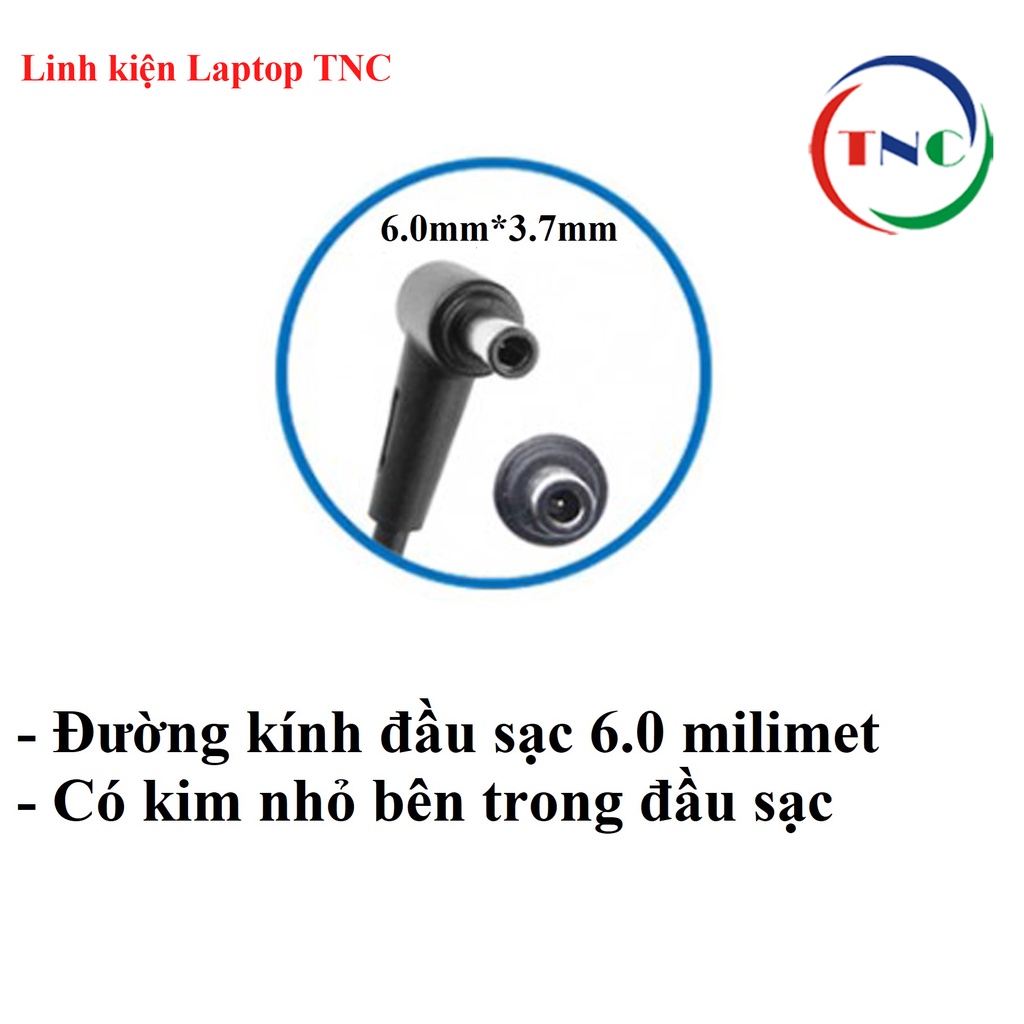 Sạc Laptop Asus Rog G531GT G731GT G531 G571 Output 20V - 7.5A - 150W Chân kim kích thước đầu sạc 6.0*3.7mm