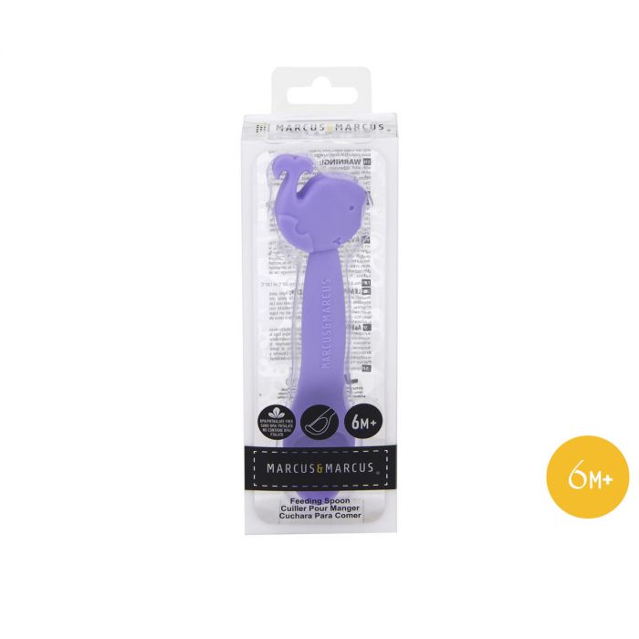 Thìa ăn dặm silicon cao cấp Marcus & Marcus chính hãng an toàn cho bé từ 6 tháng - Willo - Liin Shop