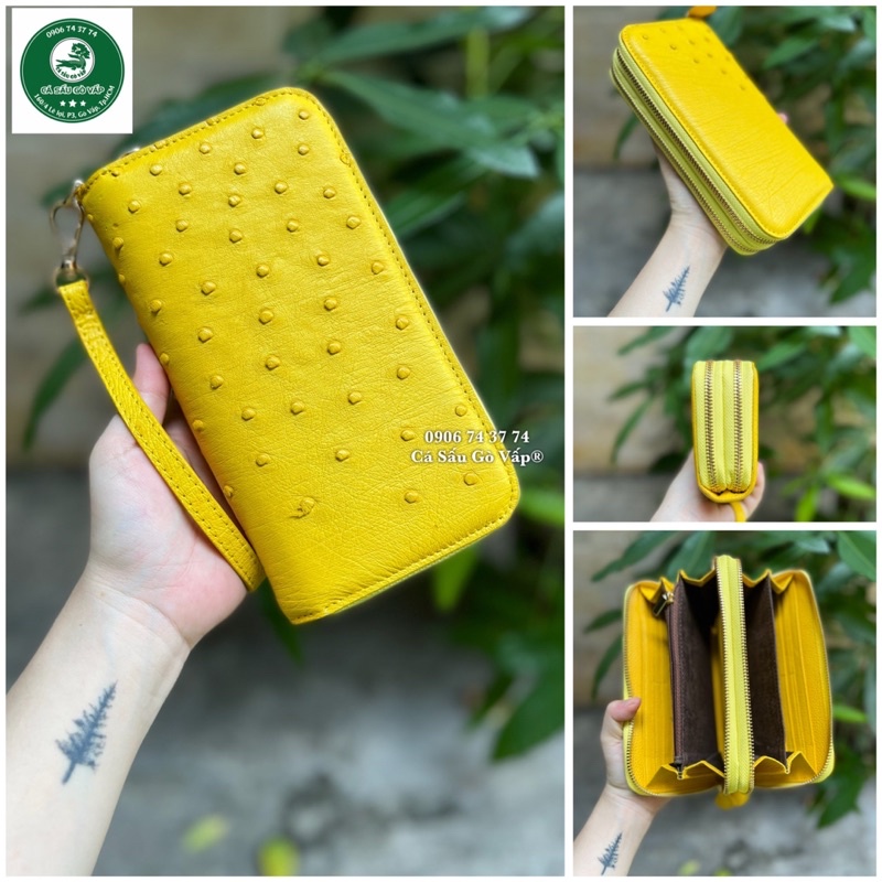 VÍ 2 KÉO DA ĐÀ ĐIỂU SIZE 1020 Cá Sấu Gò Vâp 0906743774