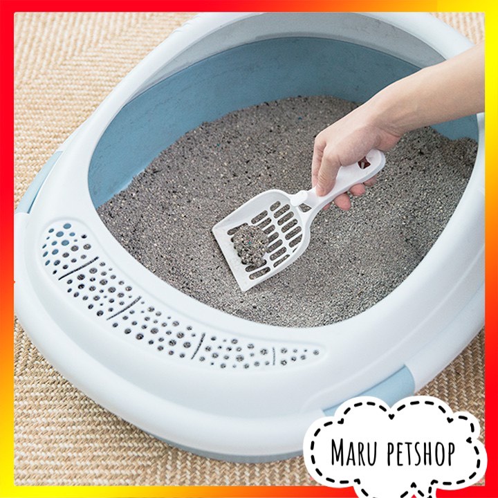 Khay vệ sinh - nhà vệ sinh - chậu vệ sinh cho mèo + xẻng xịn xò
