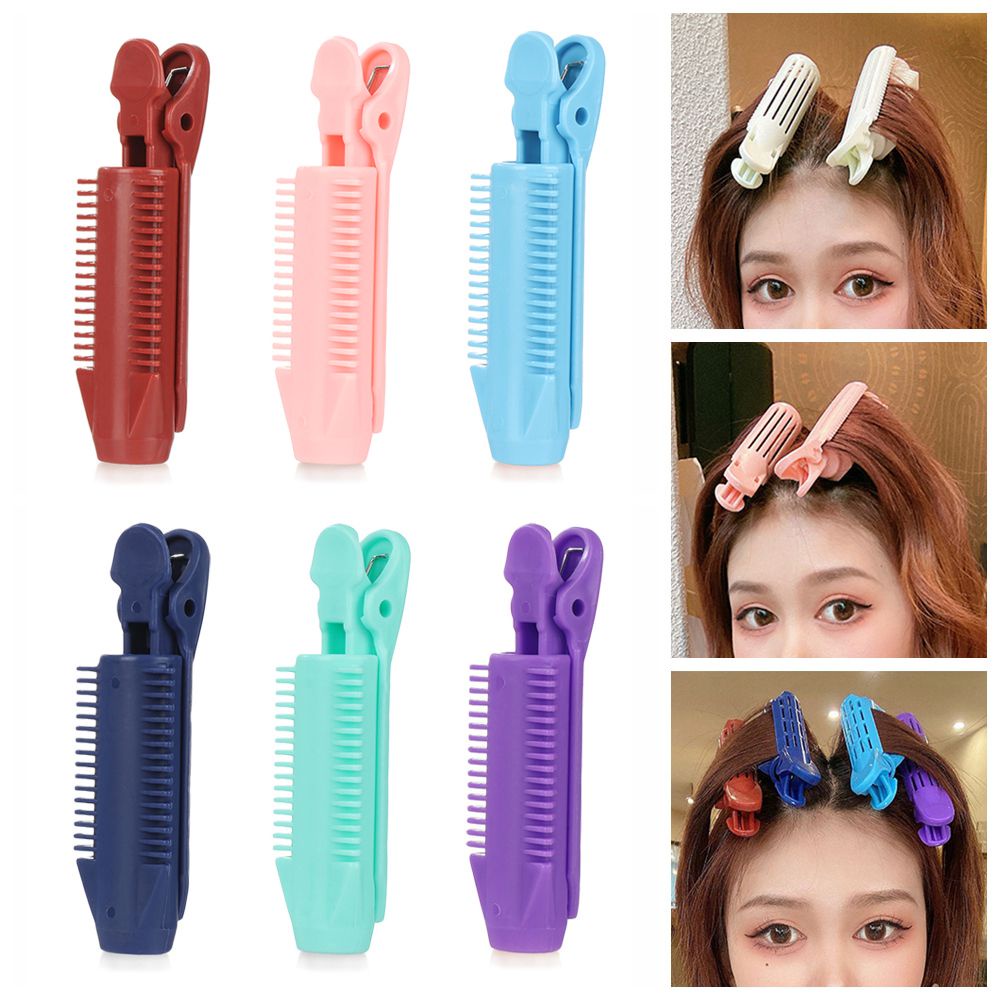 Kẹp tóc mái tạo kiểu tóc màu sắc ngọt ngào tự nhiên tùy chọn không dùng nhiệt DIY