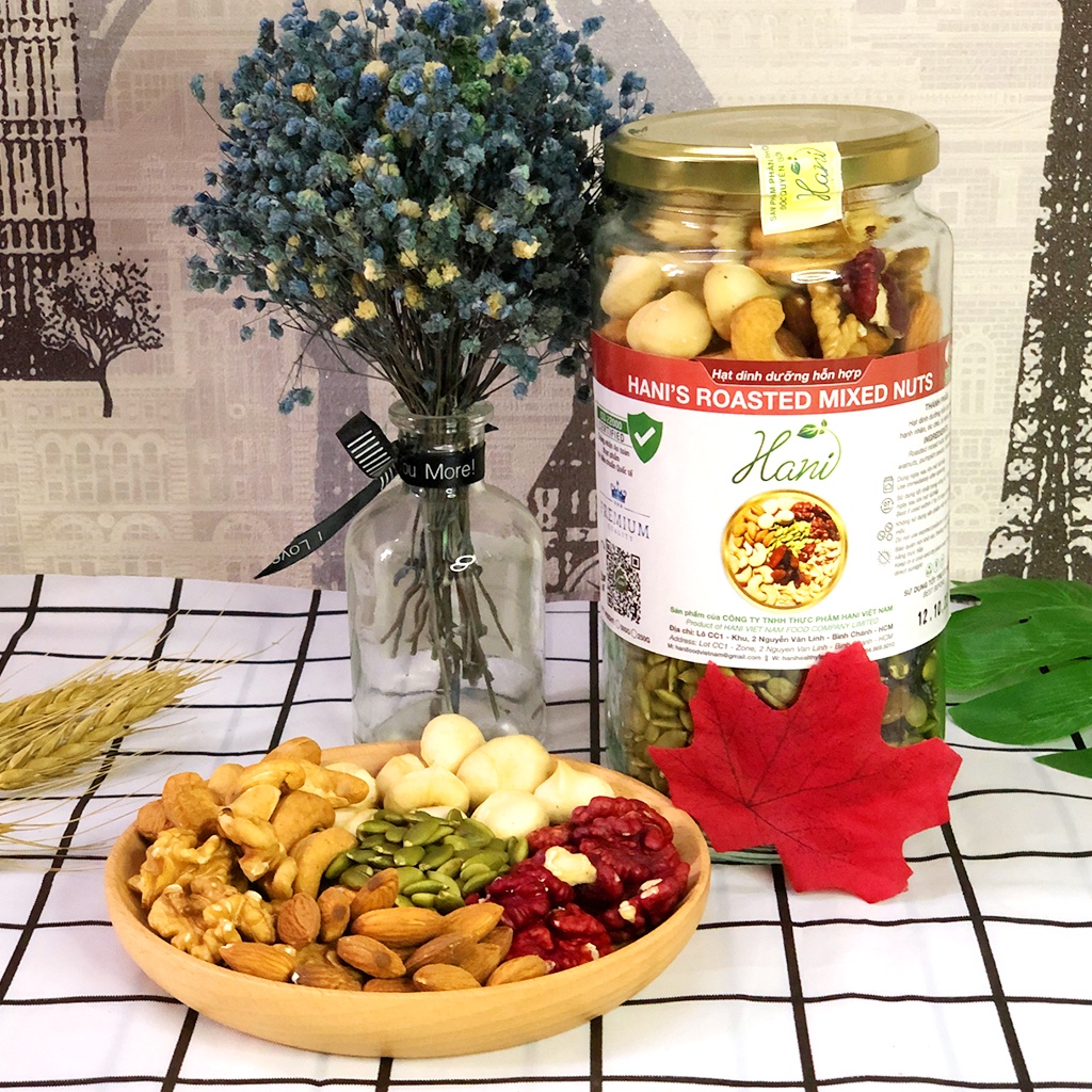 Hạt Dinh Dưỡng Mix 6 Siêu Hạt 500G - Hàng Nhập Khẩu Thượng Hạng - Cam Kết Chất Lượng HANI FOOD