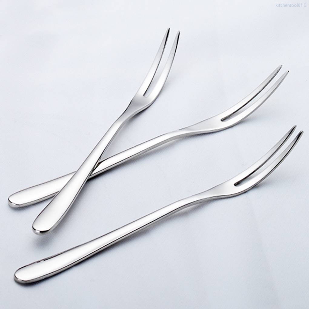 Nĩa Ăn Trái Cây / Salad Bằng Thép Không Gỉ Tích Hợp Nĩa Tiện Dụng Cho Nhà Bếp Gia Đình Mã01