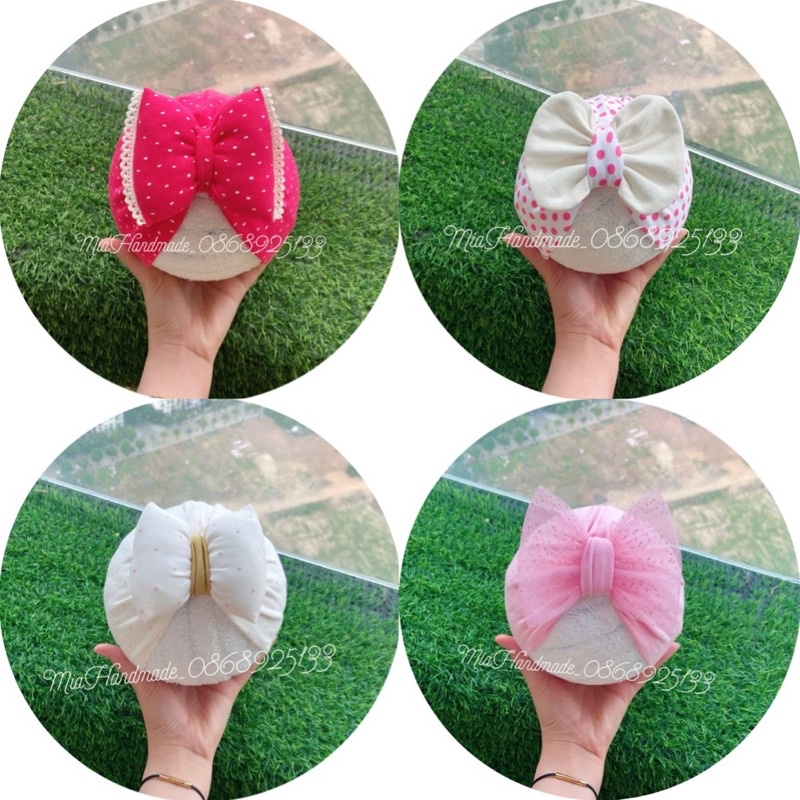 MŨ TURBAN CHO BÉ RẺ ĐẸP TURBAN THẮT NƠ VỪA SÀNH ĐIỆU VỪA CHE THÓP ĐƯỢC CHO BÉ