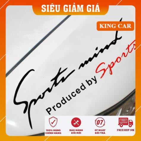 Decal tem sport mind trang trí ô tô tem dán nắp capo ô tô - Shop KingCar