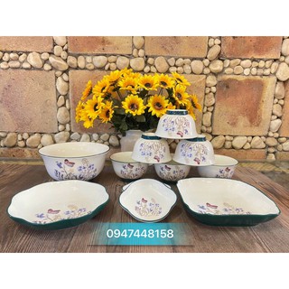 Bộ đồ ăn cao cấp Bát tràng 11 món