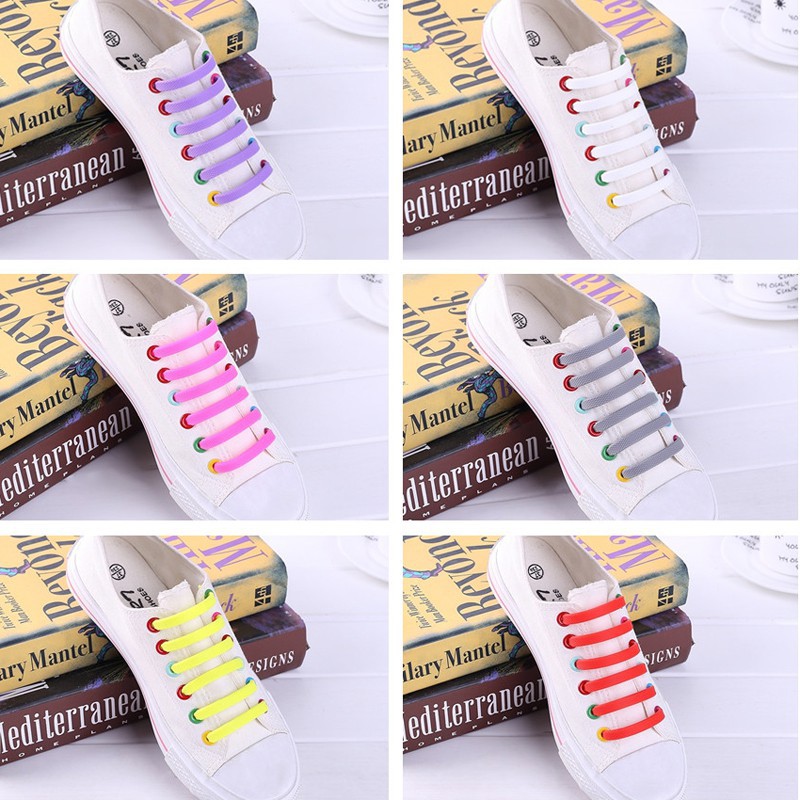 Dây Giày Co Dãn Không Cần Buộc 13 Màu