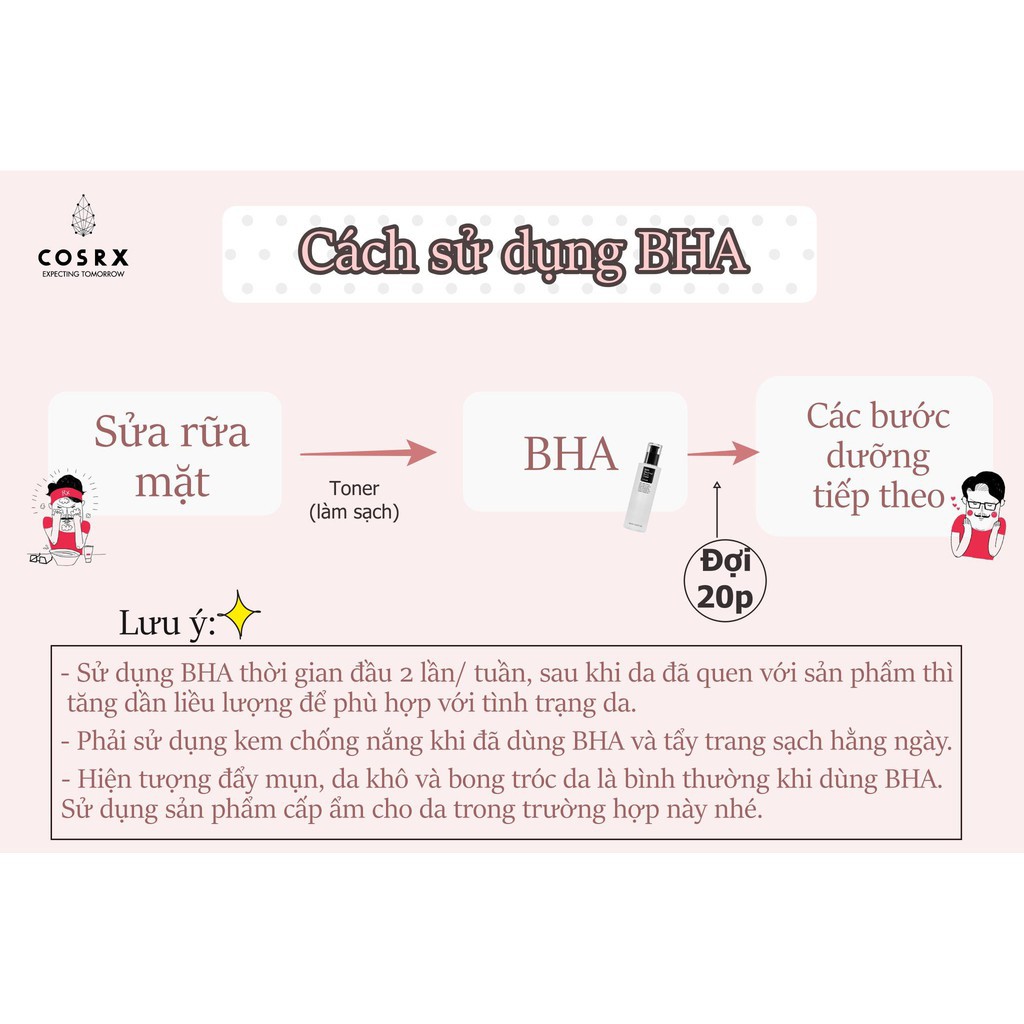 Dung Dịch Tẩy Tế Bào Chết Giảm Mụn Đầu Đen, Dưỡng Sáng Da Cosrx BHA Blackhead Power Liquid 100ml