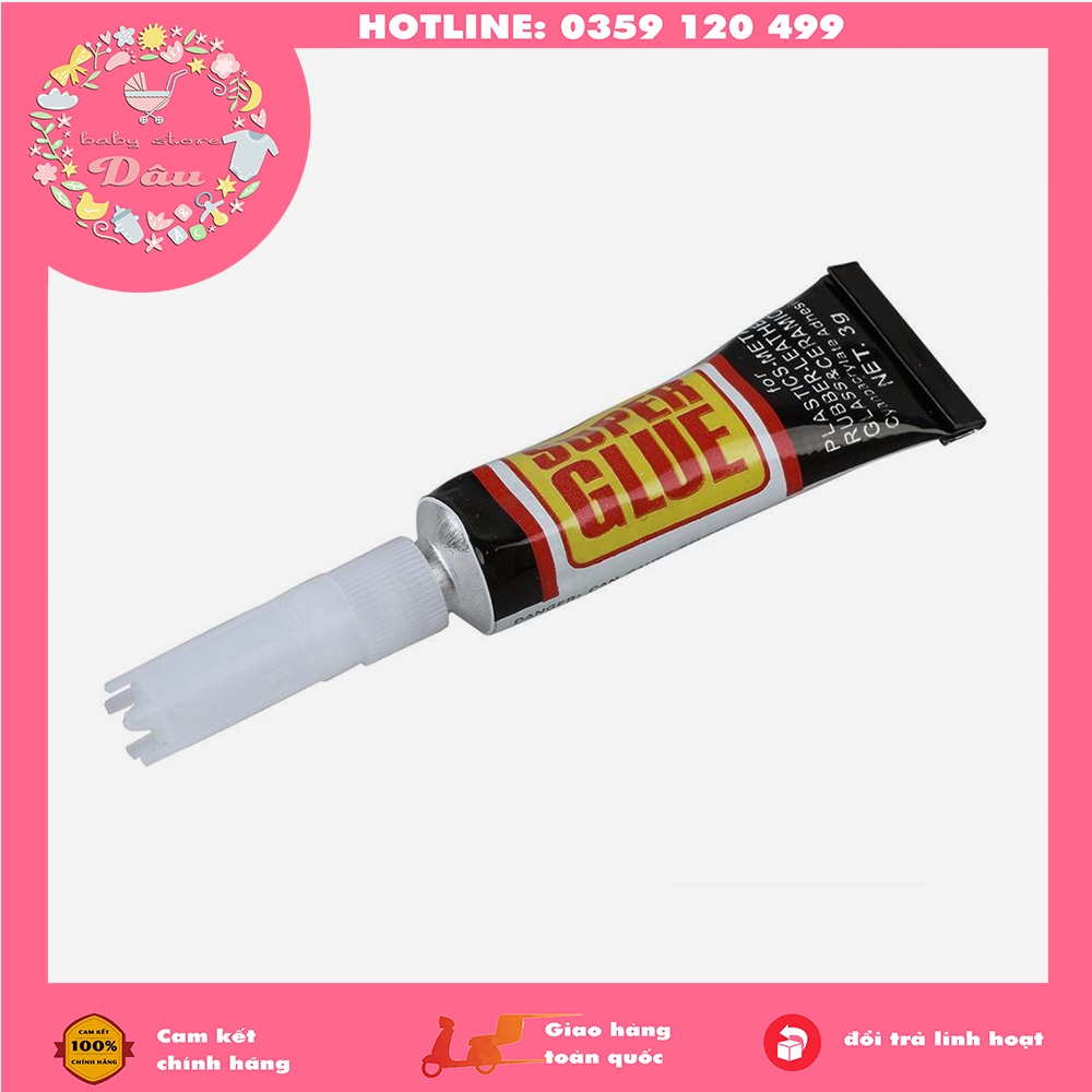 KEO DÁN ĐA NĂNG SUPER GLUE, DÁN GIÀY, NHỰA, SỬA ĐỒ GIA DỤNG CỰC CHẮC TUÝP 15GR