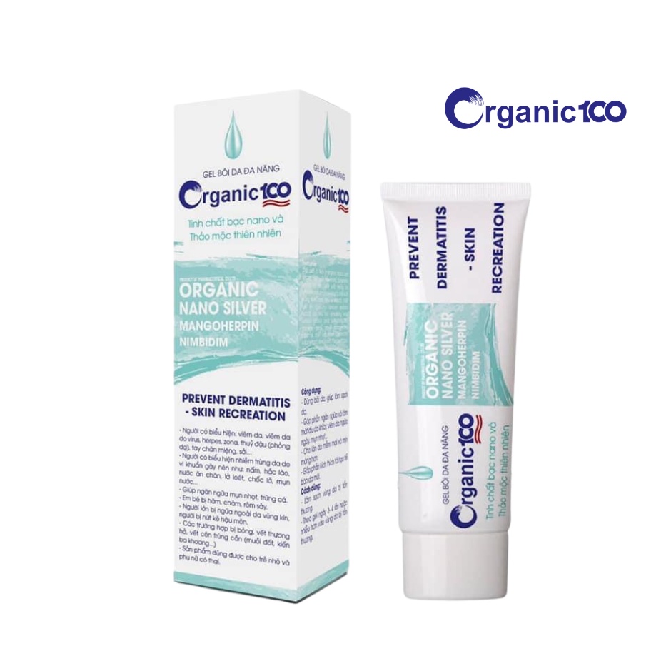 Gel bôi da đa năng Thuỷ Đậu , Hắc Lào , Viêm da, mụn nhọt... Organic100 25g