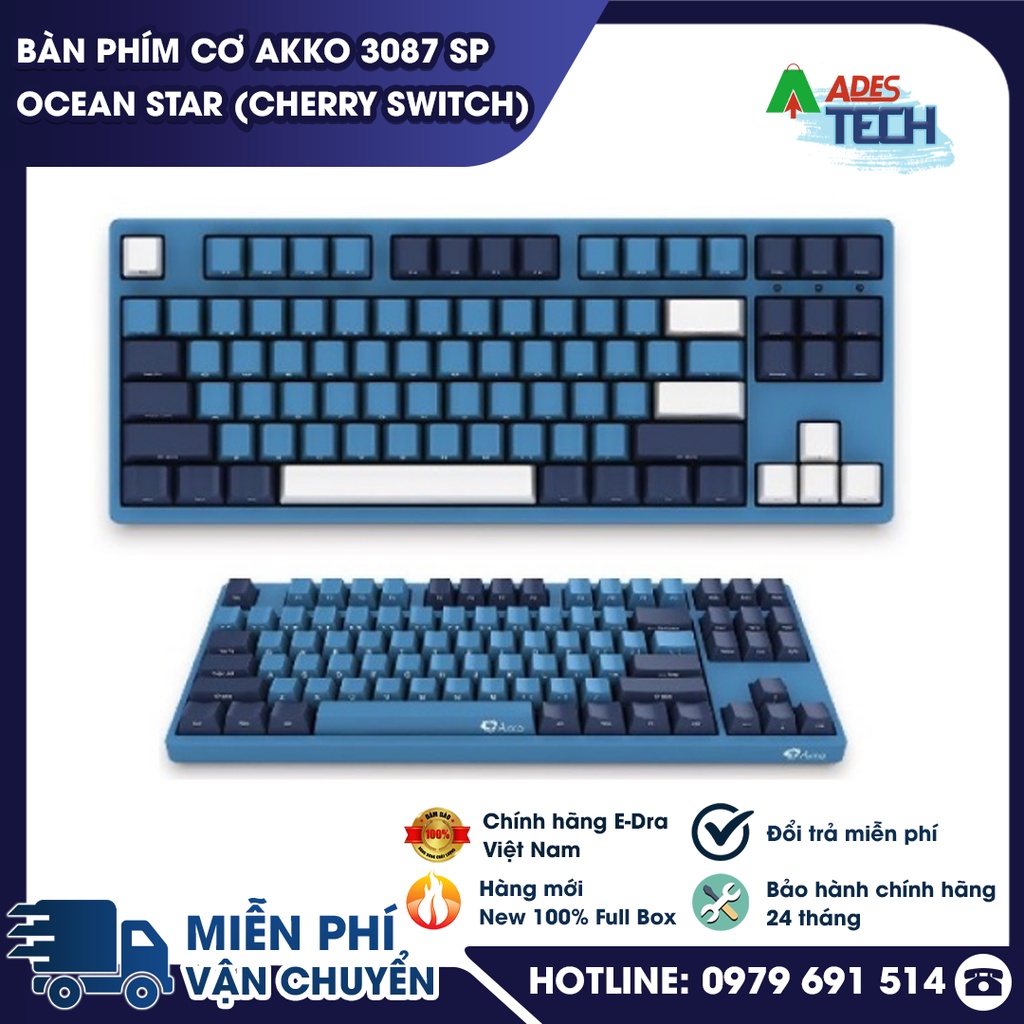Bàn phím cơ AKKO 3087 SP Ocean Star  | Bảo hành 12 tháng