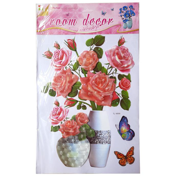 Tranh Dán Tường, Dán Tủ Lạnh 3D trang trí-Tranh 3D Trang trí tường, phòng ngủ sang trọng Có Sẵn Keo