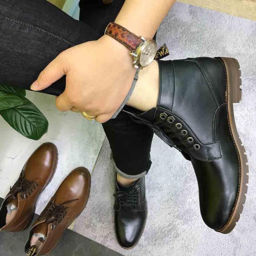 ⚡Free Ship⚡Dr martens Giày da nam Đốc Phượt G2 36 -⚡Free Ship⚡ Tăng chiều cao 6cm - Da Bò Nguyên Tấm * new ' ◦ }