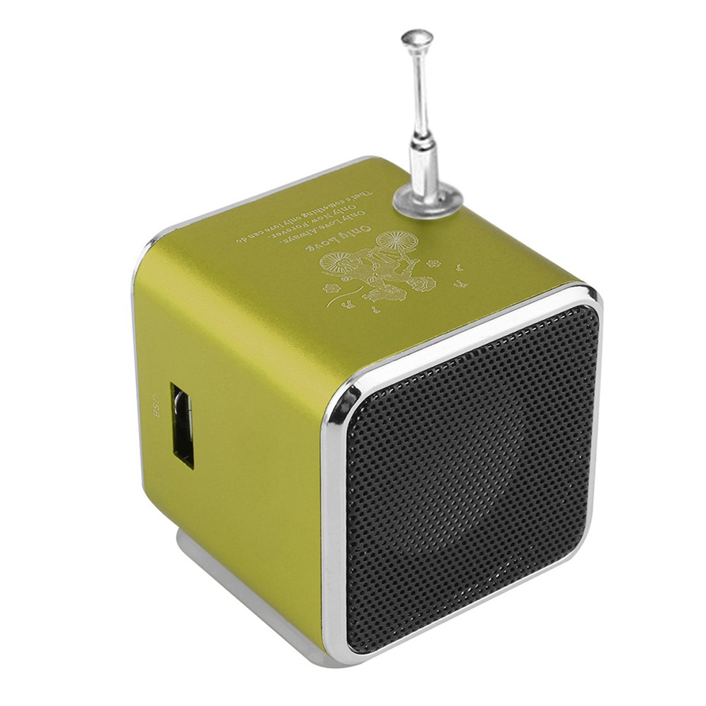 Loa mini hỗ trợ thẻ nhớ TF & Micro USB âm thanh stereo siêu trầm hỗ trợ MP3 / 4