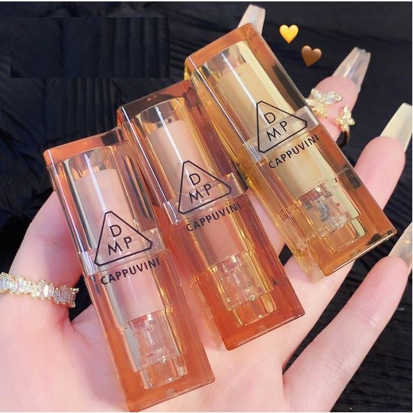 Set 3 Thỏi  Son Cappuvini Vỏ Nâu Trong Suốt Chất Mềm Mịn