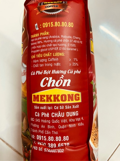 Cà phê bột hương cà phê Chồn MEKKONG túi 500g