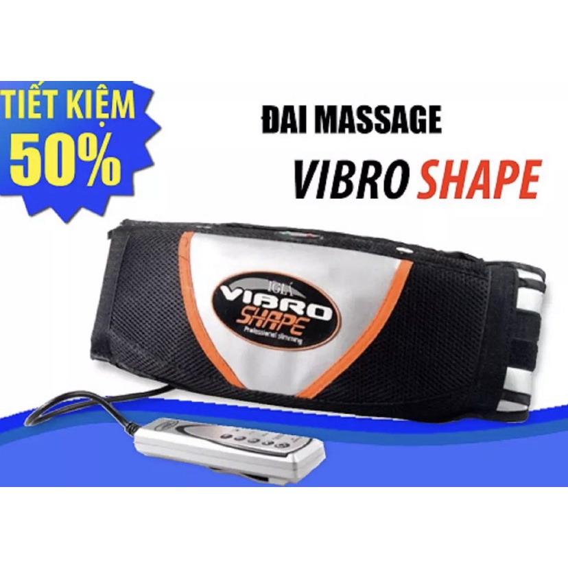 Đai Massage Vibro Shape Chính Hãng Rung Giảm Mỡ Bụng