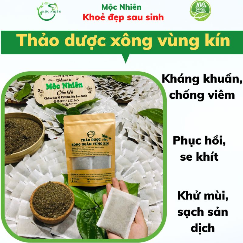 Thảo dược xông vùng kín xông vùng kín sau sinh kháng khuẩn, khử mùi