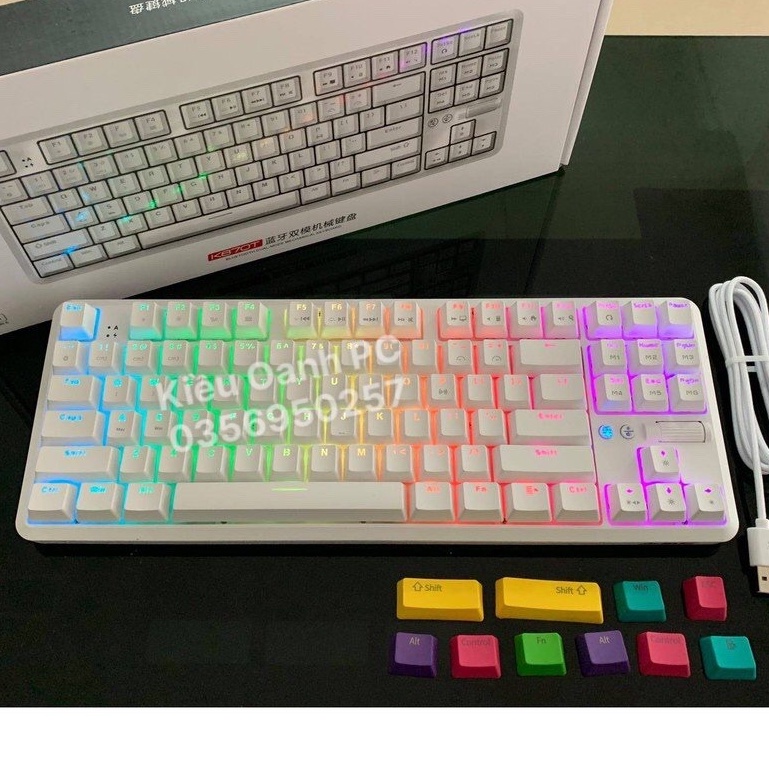 Phím cơ không dây Ajazz K870T- Bảo hành 24 tháng