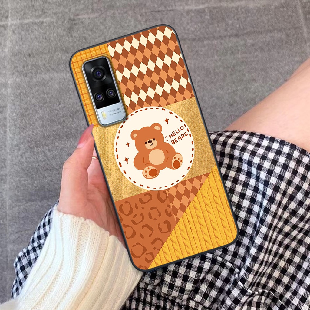 Ốp lưng Vivo Y51 2020 happy day, gấu bear dễ thương - BỀN - ĐẸP -BAO GIÁ TOÀN THỊ TRƯỜNG