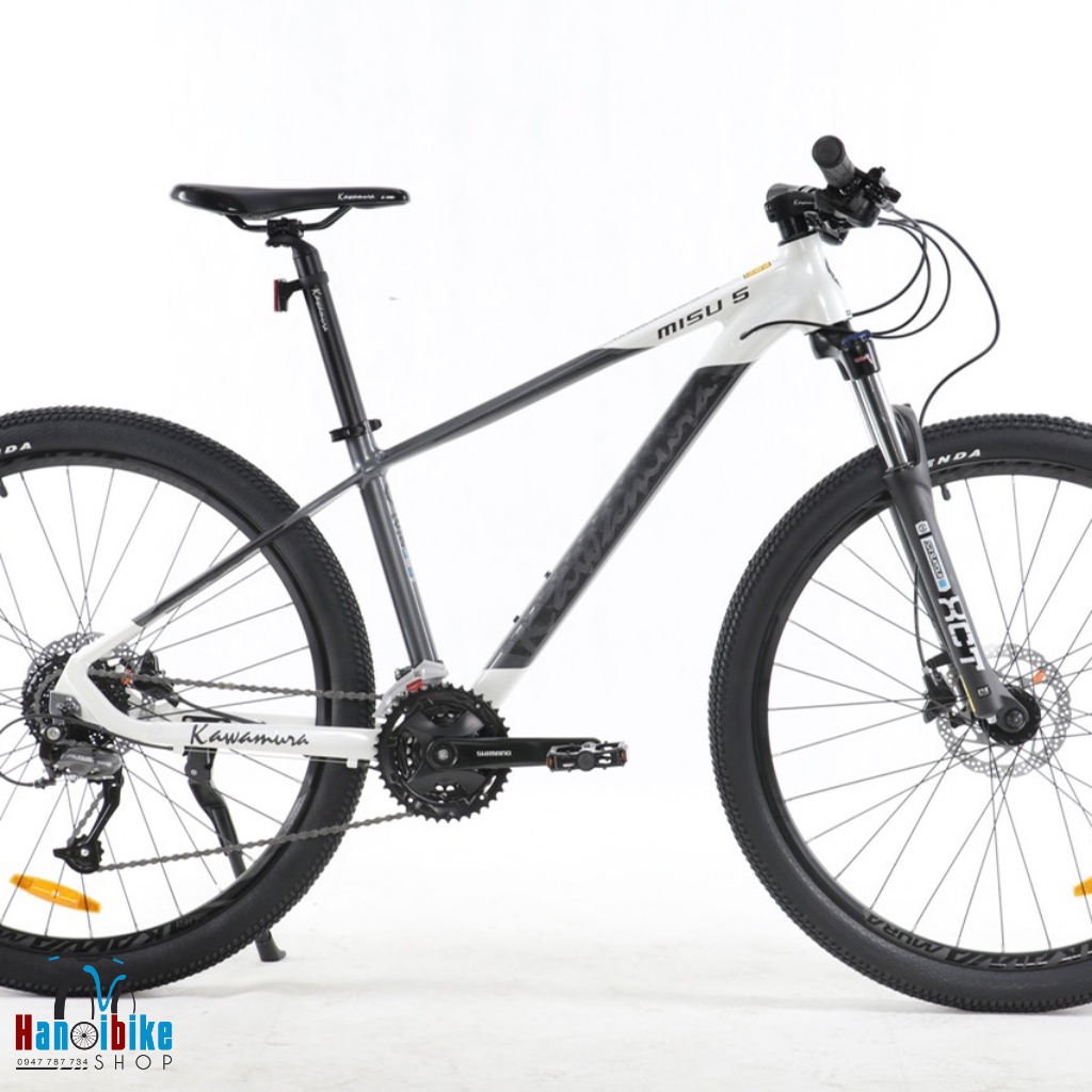 Xe đạp thể thao MTB Kawamura Misu 5 27 speed phanh dầu màu Trắng Ghi