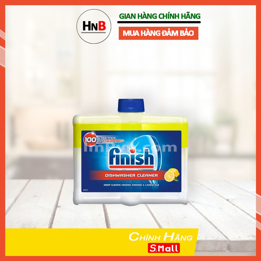 Dung dịch vệ sinh máy, tẩy cặn máy rửa chén bát Finish