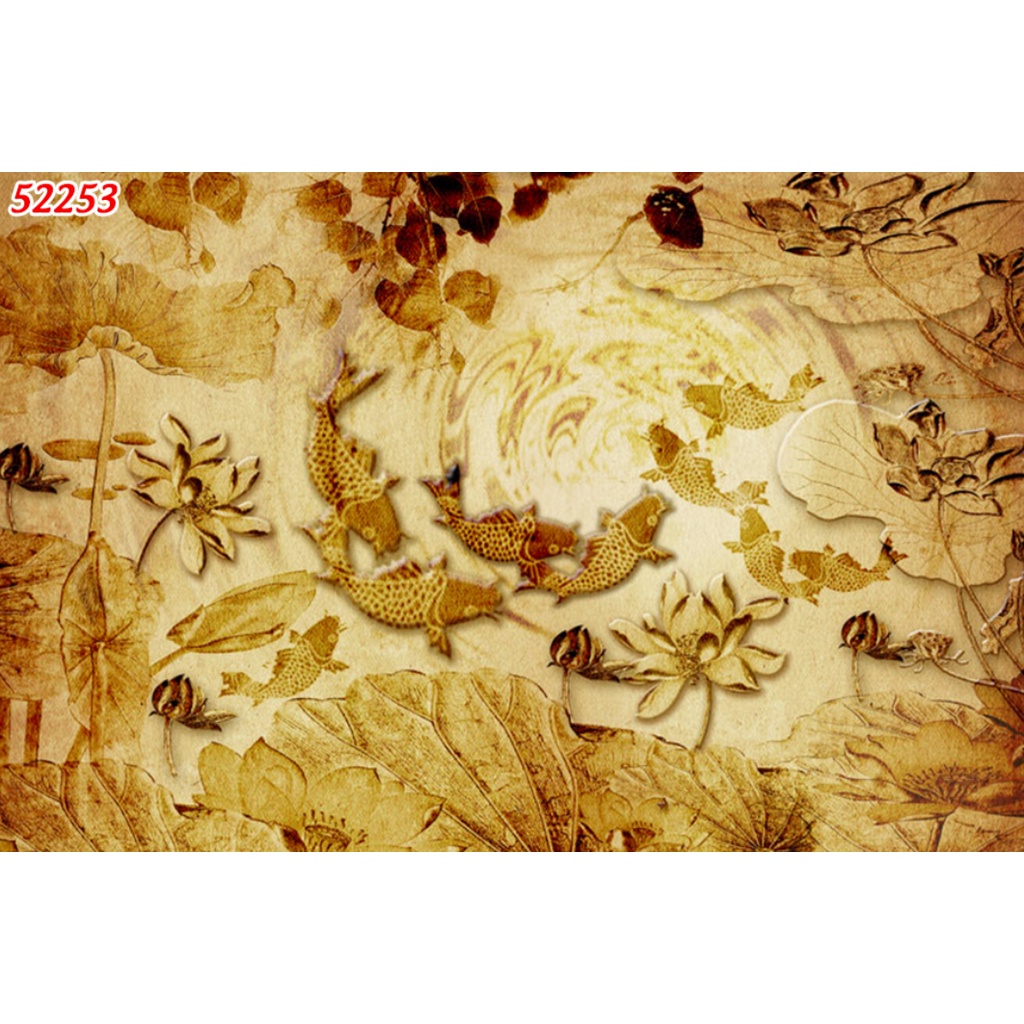 Tranh Dán Tường 3D Trúc Chỉ nhiều kích thước lựa chọn