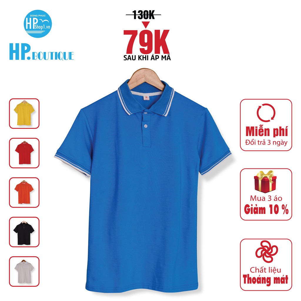Áo Polo nam HP Boutique cổ bẻ vải cá sấu, áo thun bo viền chất liệu co giãn 4 chiều,form ôm trẻ trung thiết kế tinh tế | BigBuy360 - bigbuy360.vn