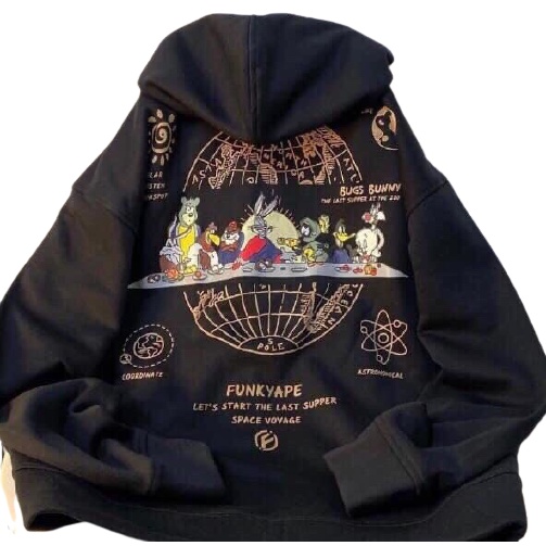 [Có Video+Ảnh Thật] Áo Khoác Nỉ In Hình Bugs Form Rộng, Áo Khoác Nỉ Nam Nữ Cao Cấp Anne Boutique Mã 577 | BigBuy360 - bigbuy360.vn