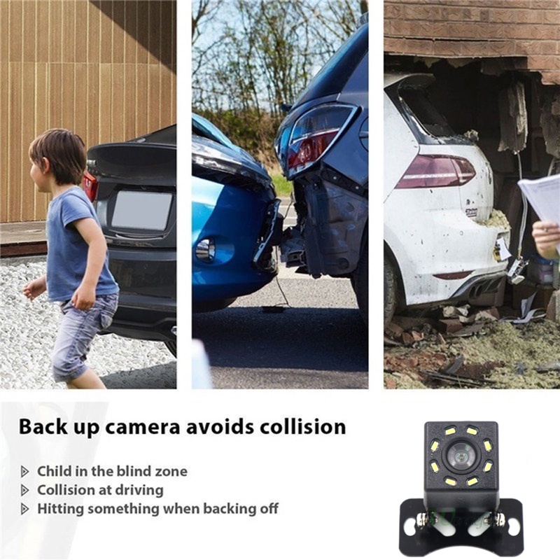 Camera Sau Xe Hơi 8 Bóng Led Chống Nước Có Tầm Nhìn Ban Đêm | BigBuy360 - bigbuy360.vn