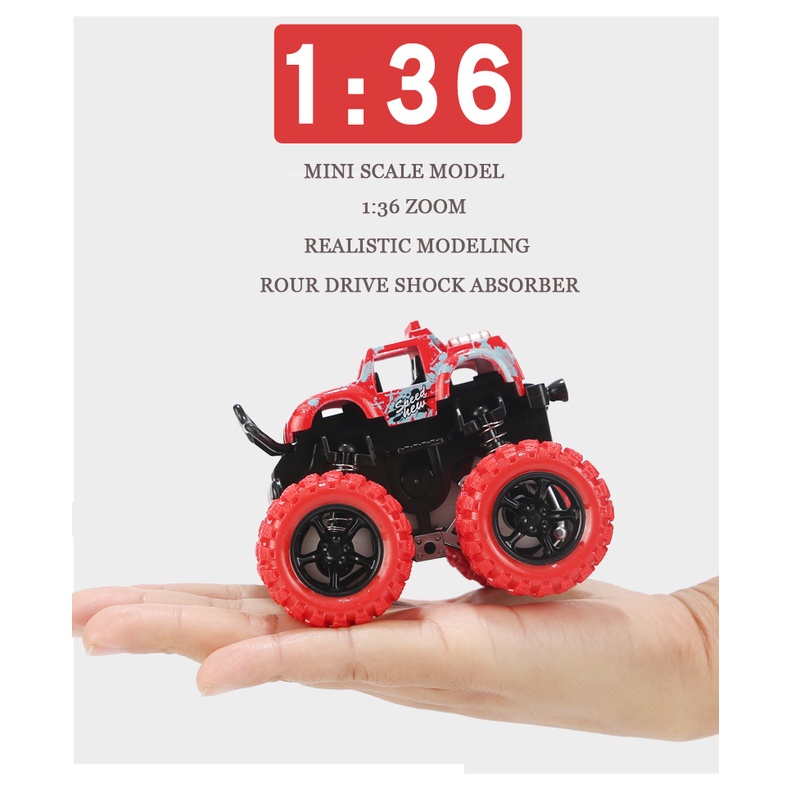 Mô Hình Đồ Chơi Xe Đua Địa Hình Mini 4 Màu Sắc Tốc Độ Cao Dành Cho Trẻ Em