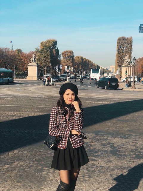 Khoác Tweed zara szXS