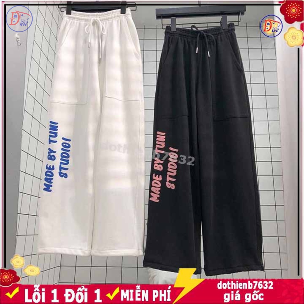uần ống rộng nữ ⚡️ GIÁ SẬP SÀN ⚡️ quan dài xuông nam chất thun nỉ bông mềm mịn thoáng má