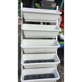 Bộ chậu của kệ trồng rau 5 tầng ( 5 chậu không kèm khung)