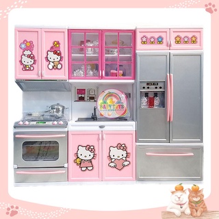 Bộ Đồ Chơi Nhà Bếp Hello Kitty Gồm Loại 2 Khoang, 3 Khoang Cho Bé (Hàng Đẹp, Ảnh Shop Tự Chụp)