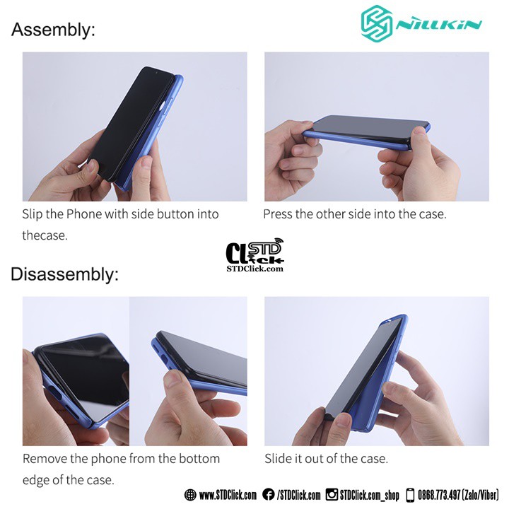 ỐP LƯNG SAMSUNG GALAXY A52 - A52 5G - A52s 5G NILLKIN NHỰA CỨNG CHÍNH HÃNG