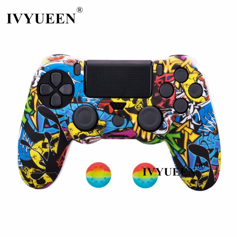 Vỏ Silicon Họa Tiết Rằn Ri Bảo Vệ Tay Cầm Chơi Game PlayStation 4 PS4 Pro