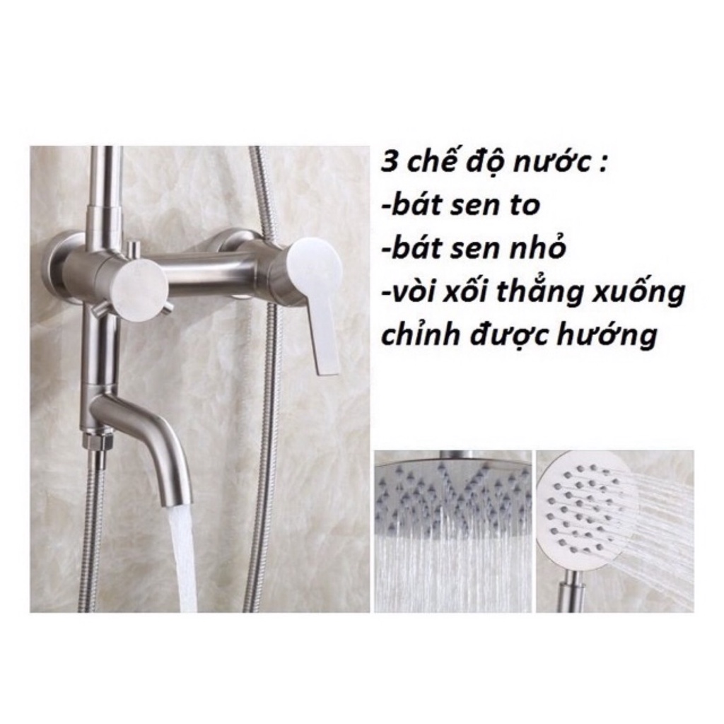 BỘ SEN CÂY NÓNG LẠNH CAO CẤP SUBI INOX304 (DÁNG TRÒN)