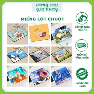 Miếng Lót Chuột Máy Tính Siêu Ngộ Nghĩnh Dễ Thương 26X21 cm Bàn Di Chuột Bề Mặt Vải Gợn Mịn Mặt Dưới Là Lớp Cao Su